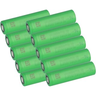10x Murata Sony US 18650 VTC6 3120mAh 30A Batterie Akku...