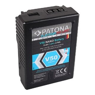 Patona Platinum V50 NANO V-Mount Akku D-Tap