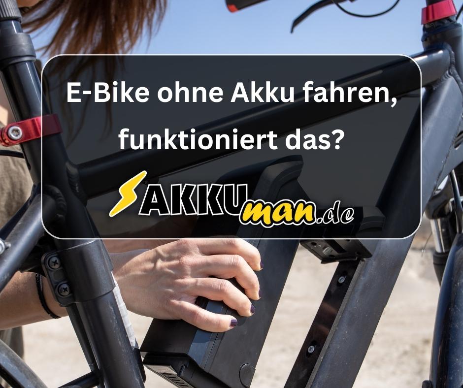 EBike ohne Akku fahren wie funktioniert das?