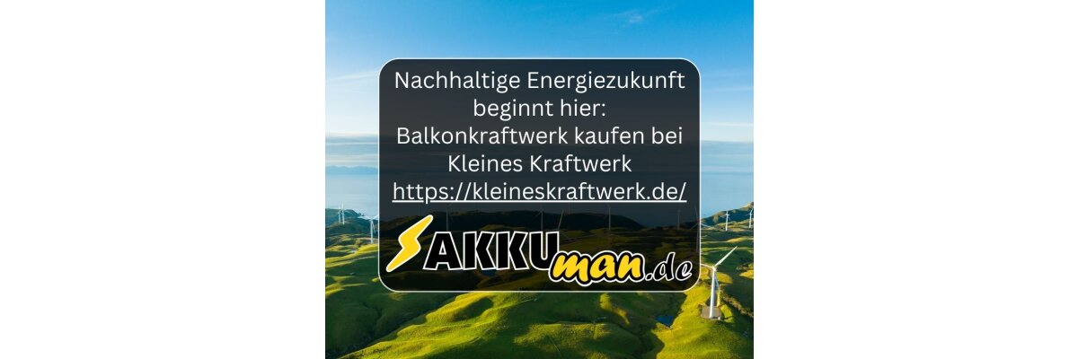 Kleines Kraftwerk: Nachhaltige Energiezukunft beginnt hier! - Kleines Kraftwerk: Nachhaltige Energiezukunft beginnt hier!