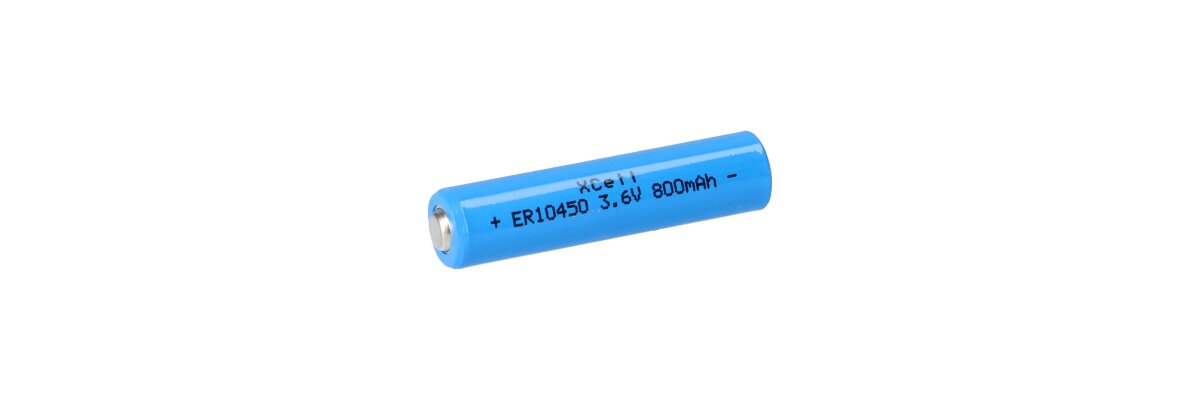 Lithium 3,6V Batterie ER10450 AAA 800mAh - Lithium 3,6V Batterie ER10450 AAA 800mAh | AKKUman.de