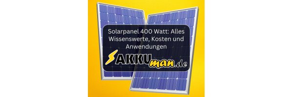Solarpanel 400 Watt: Alles...