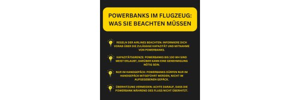 Powerbanks im Flugzeug: Was Sie...