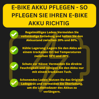 E-Bike Akku pflegen - So pflegen Sie...