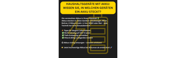 Haushaltsgeräte mit Akku: Wissen Sie,...