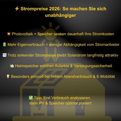 Strompreise 2026: So optimieren Sie...