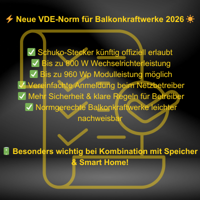 VDE 0126-95 Balkonkraftwerk Ratgeber...