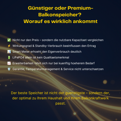 Günstiger oder hochwertiger...