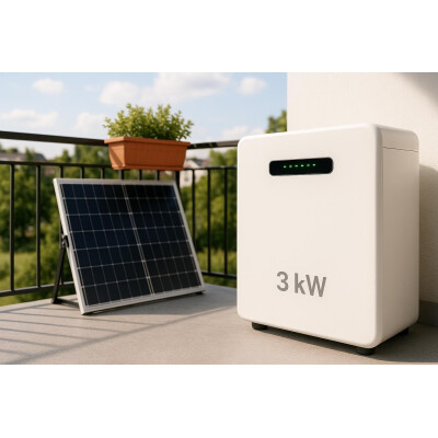 3 kW Speicher für Balkonkraftwerk:...