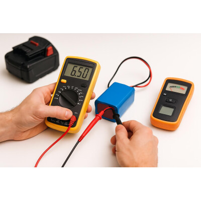 Akku-Kapazität messen: mit Multimeter...