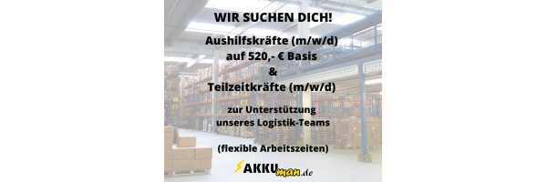 Aushilfskraft auf 520 € Basis oder...