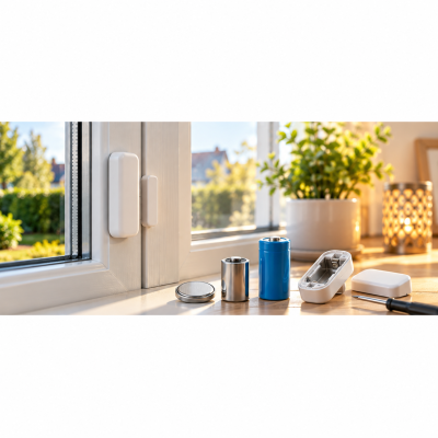 Fensterkontakt-Batterie wechseln:...