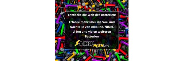Batterie Arten: die gängigen...