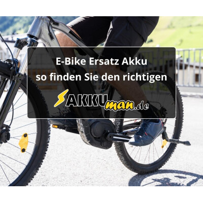 Ratgeber AKKUman.de: E-Bike Ersatz...