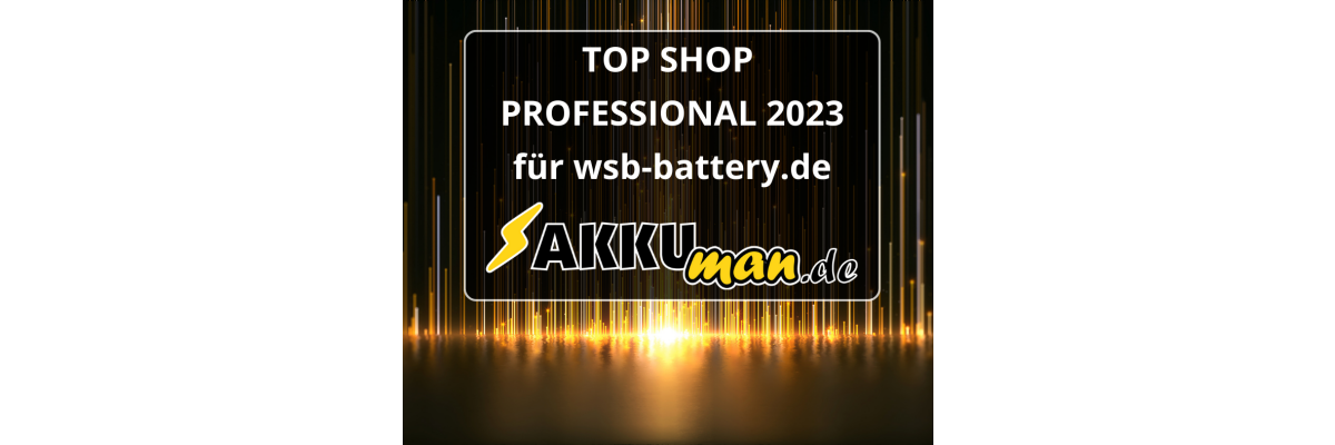 WSB - TOP SHOP PROFESSIONAL 2023 im B2B-Bereich - WSB - TOP SHOP PROFESSIONAL 2023 im B2B-Bereich