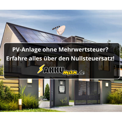PV-Anlage ohne Mehrwertsteuer?...