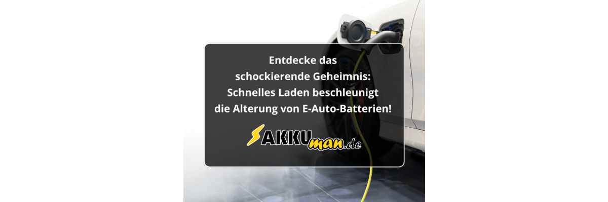 Schnelles Laden beschleunigt die Alterung von E-Auto-Batterien - Schnelles Laden beschleunigt die Alterung von E-Auto-Batterien