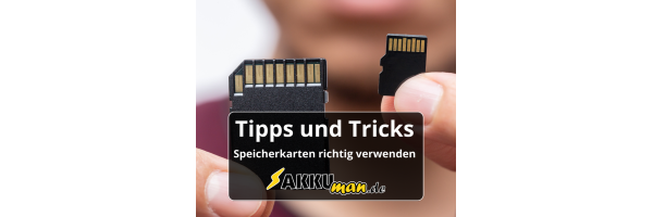 Tipps und Tricks: Speicherkarten...