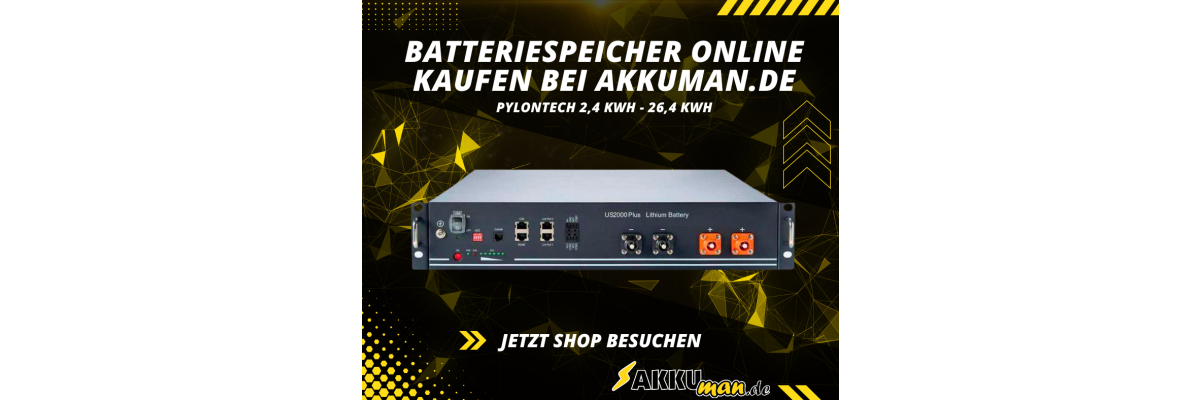 Batteriespeicher online kaufen bei AKKUman.de - Batteriespeicher online kaufen bei AKKUman.de