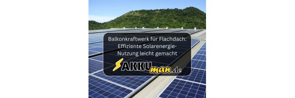 Balkonkraftwerk für Flachdach:...