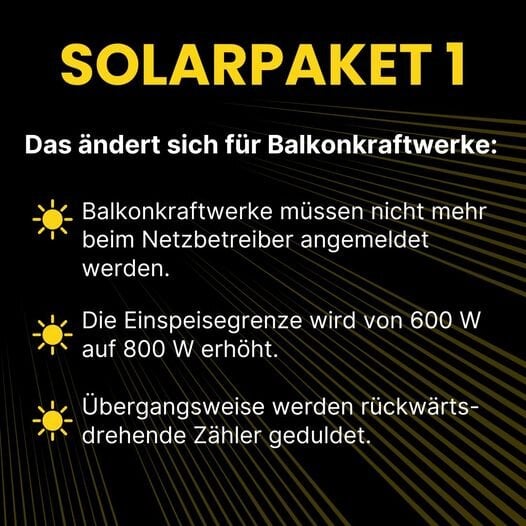 Am 16. Mai 2024 ist in Deutschland das neue Solarpaket 1 für die Förderung erneuerbarer Energien in Kraft getreten