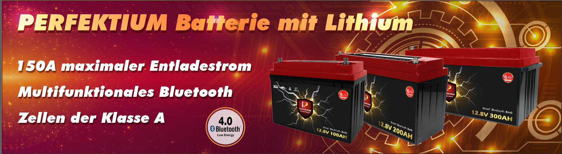 Perfektium Batterie mit Lithium