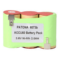 PATONA Akku für Gardena Accu 60 Typ 60 Garne Vario RV-E