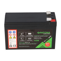 PATONA Premium AGM Akku 12V 9Ah – passend für USV