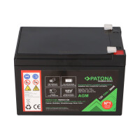 PATONA Premium AGM Akku 12V 12Ah – passend für Al