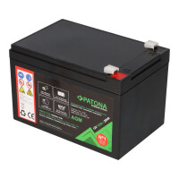 PATONA Premium AGM Akku 12V 12Ah – passend für Al