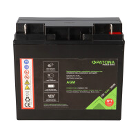 PATONA Premium AGM Akku 12V 18Ah – passend für US