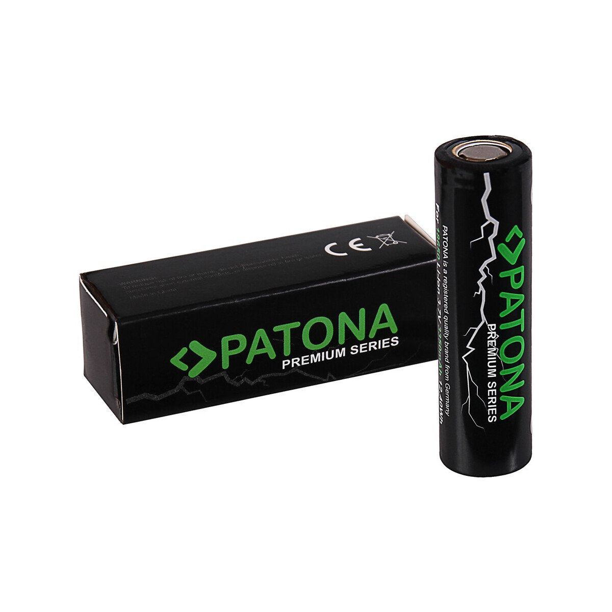 PATONA Premium 18650 Zelle Li-Ion Akku ungeschützt flattop 3,7V 3350mAh LG Zellen