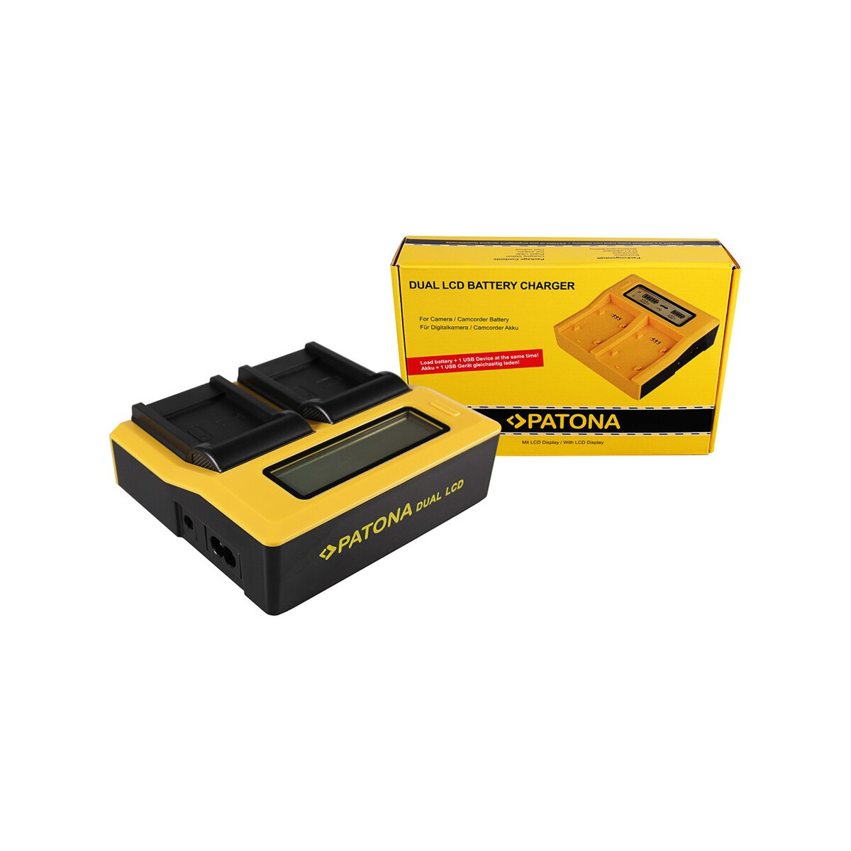 PATONA Dual LCD USB Ladegerät für Acer Medion DC-8300 DS-8330 CP8530 CP-8530 CP8531 CP-8531