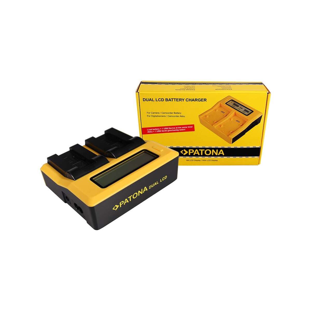PATONA Dual LCD USB Ladegerät für Caplio NP-80 RDC RDC1500 RDC-1500 RDC6000 RDC-6000 RDC7 RDC-7