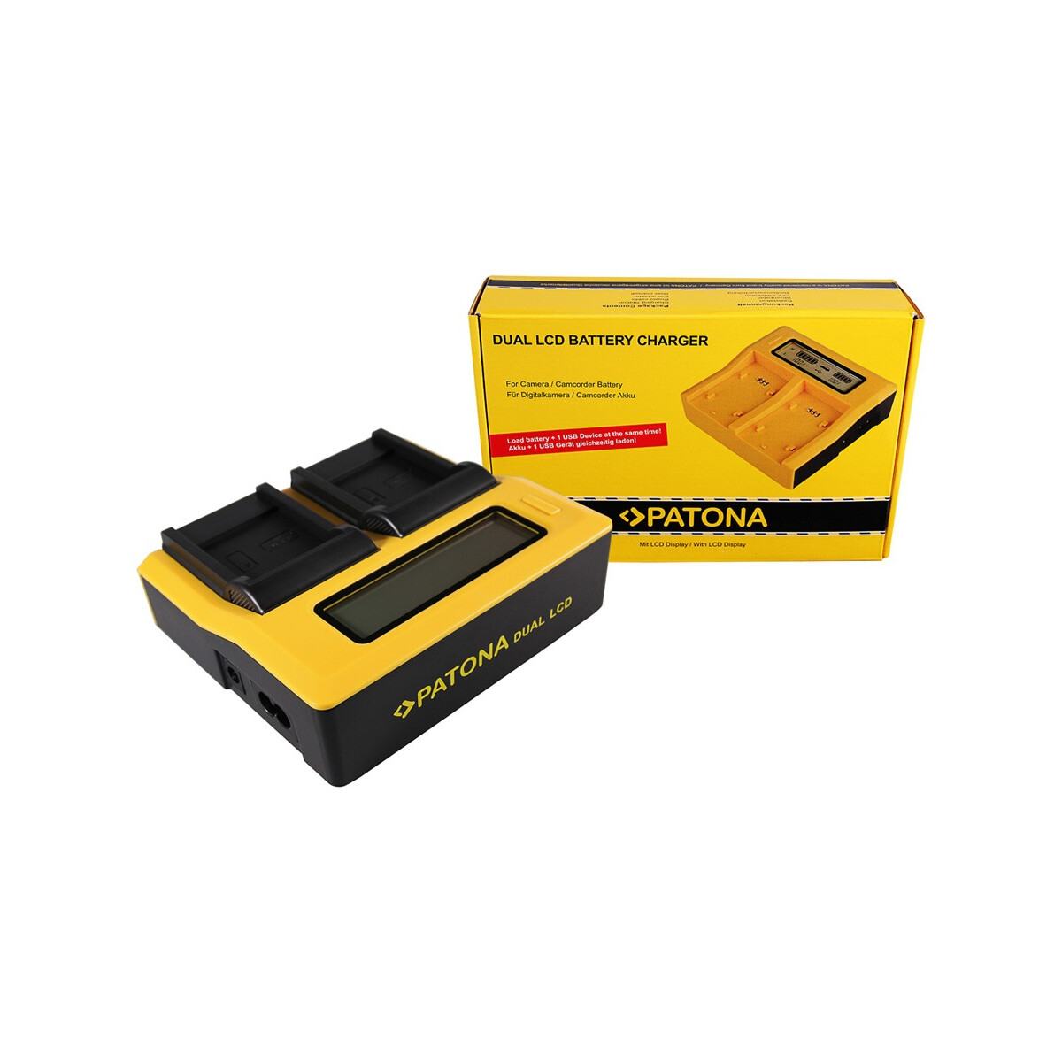 PATONA Dual LCD USB Ladegerät für Samsung SLB-0937 Digimax CL5 L730 L830 NV33 NV4 PL10