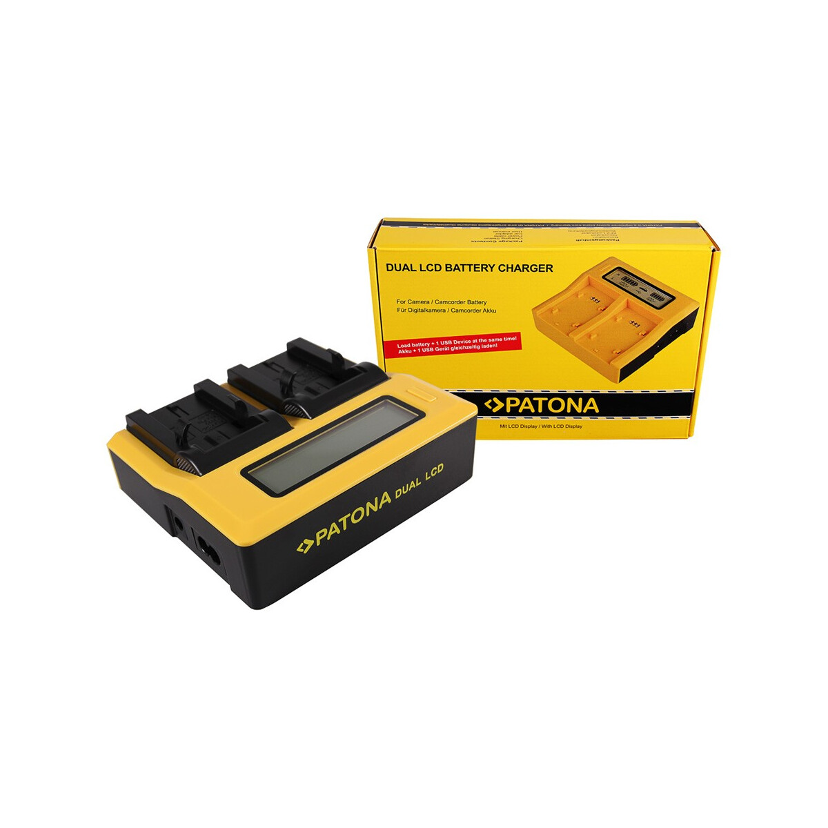 PATONA Dual LCD USB Ladegerät für Kodak Klic-8000 DB-50 Easyshare Z1012 IS Z1085 IS Z1485 IS Z612Kodak