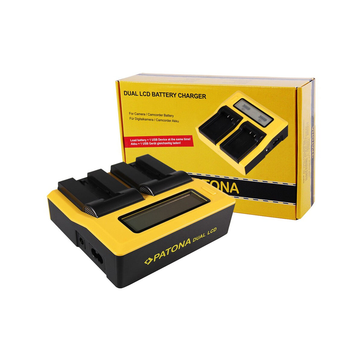 PATONA Dual LCD USB Ladegerät für Konica Minolta Samsung NP-700 Dimage DGX50K DG-X50-K DGX50R