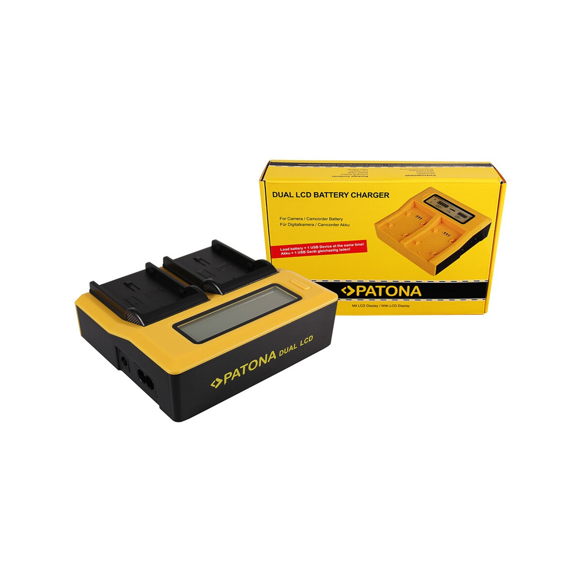 PATONA Dual LCD Ladegerät für Pentax D-LI90 K K01 K-01 K5 K-5 K5 II K-5 II K5 IIs K-5 IIs