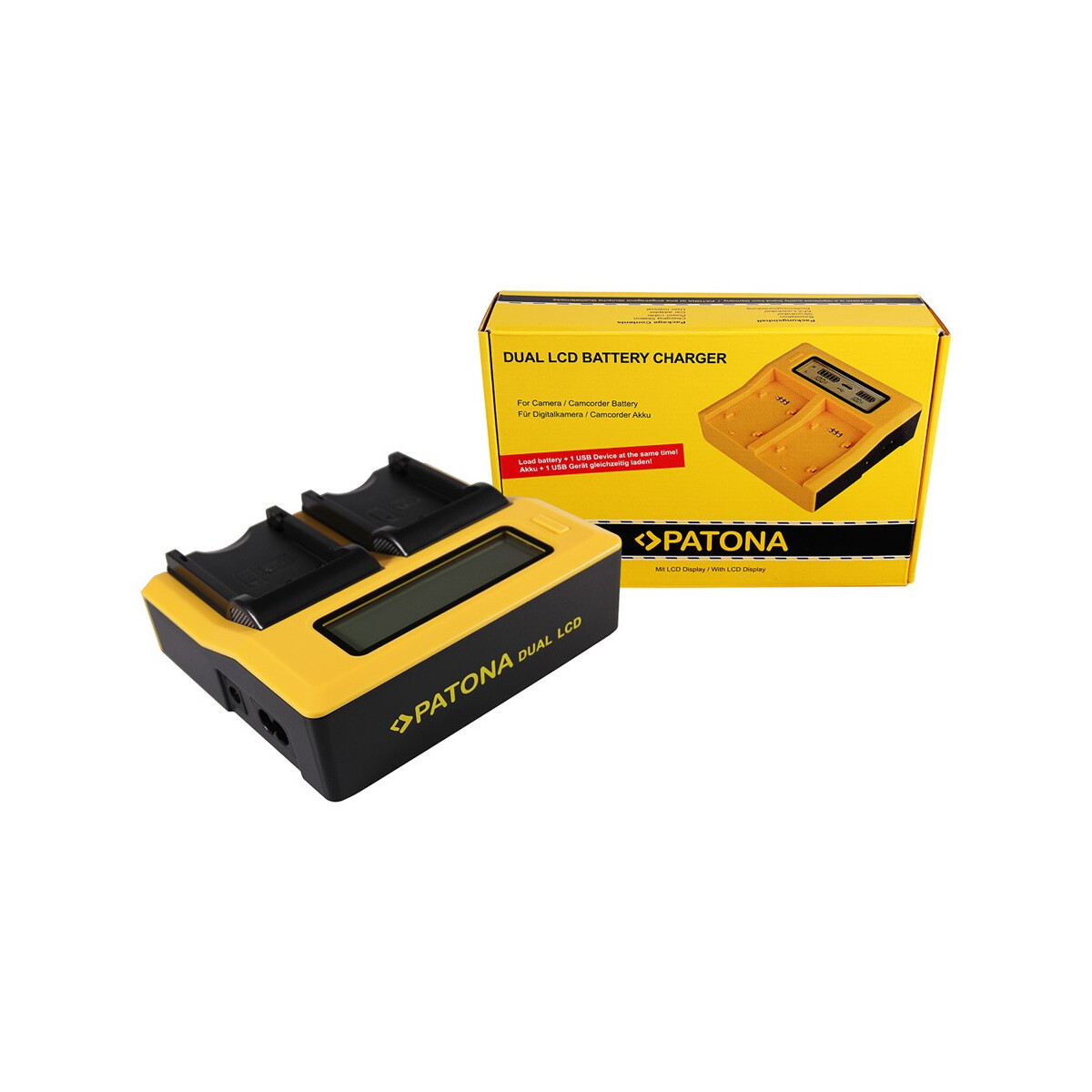 PATONA Dual LCD Ladegerät für Pentax D-LI109 K K2 K-2 K30 K50 K-50 K500 K-500 KR
