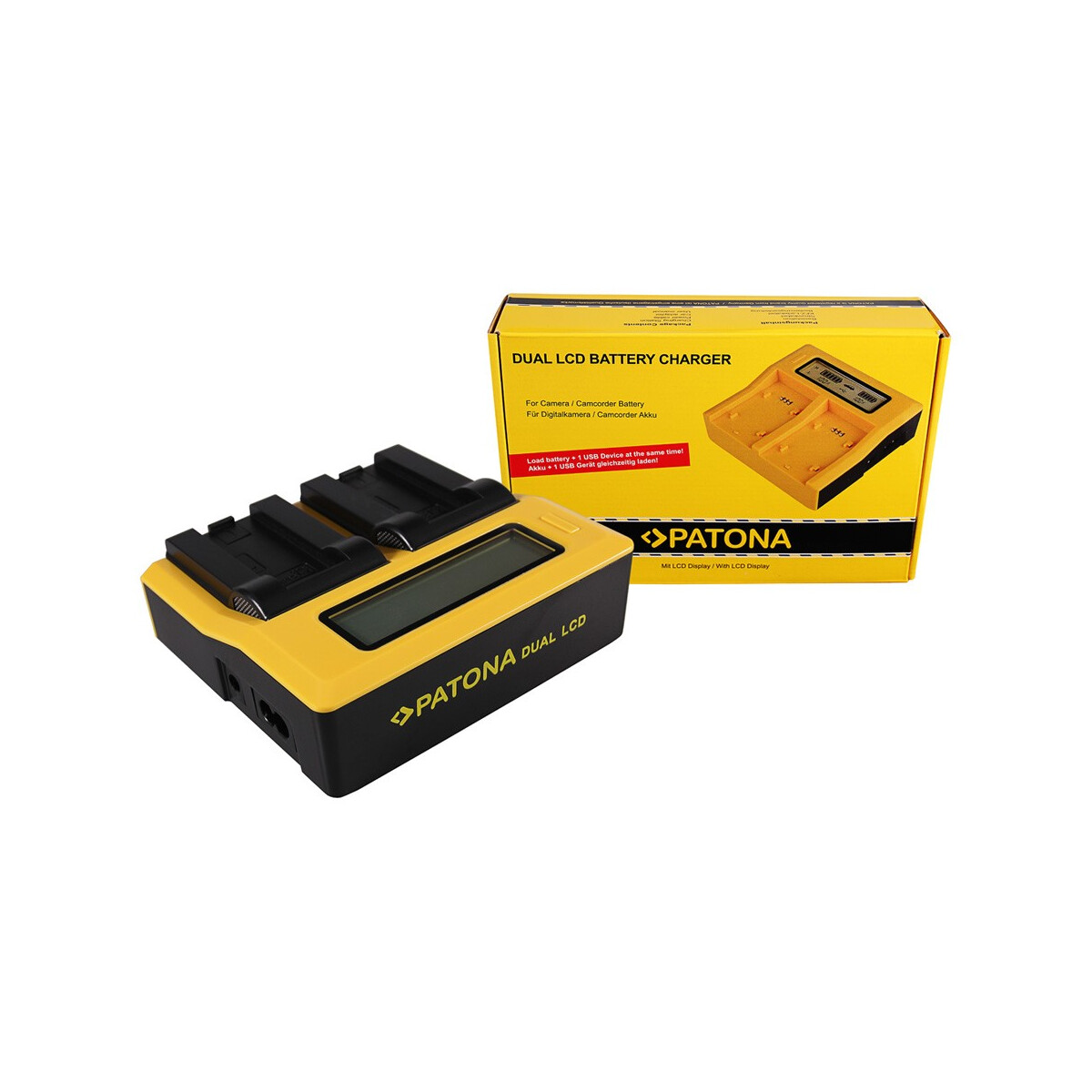 PATONA Dual LCD USB Ladegerät für Casio NP-50 Exilim EXV7 EX-V7 EXV8 EX-V8
