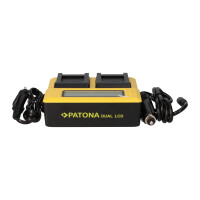 PATONA Dual LCD USB Ladegerät für Oregon ICP103446