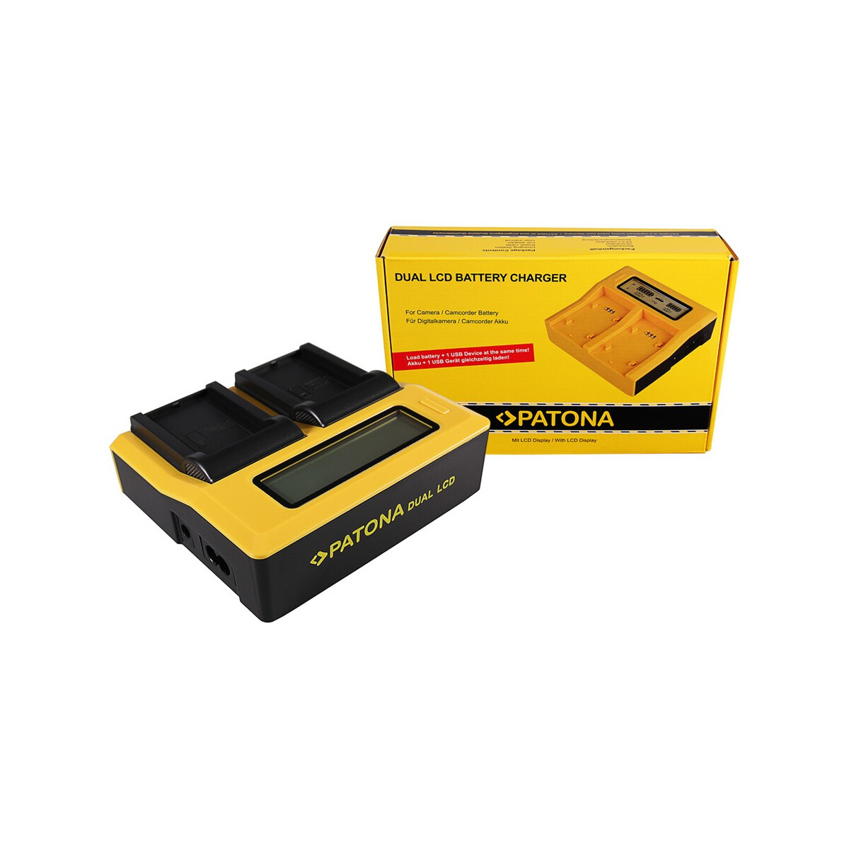 PATONA Dual LCD USB Ladegerät für Contour GPS Contour CT-3650 HD 1080P