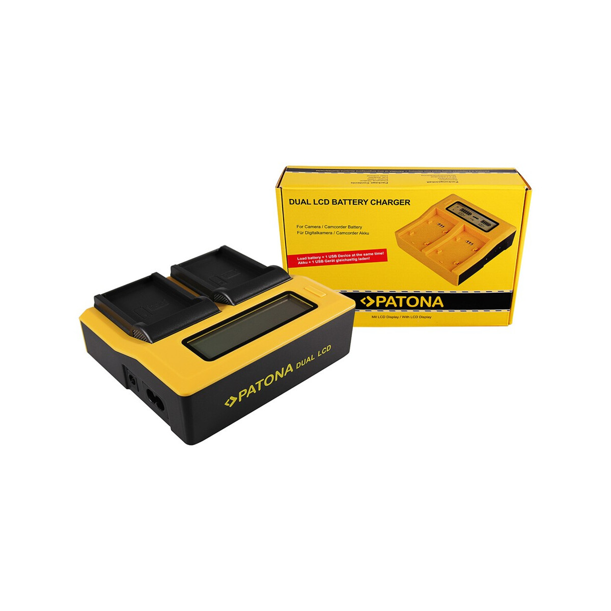 PATONA Dual LCD USB Ladegerät für Drift Drift CFXDC02 HD Ghost