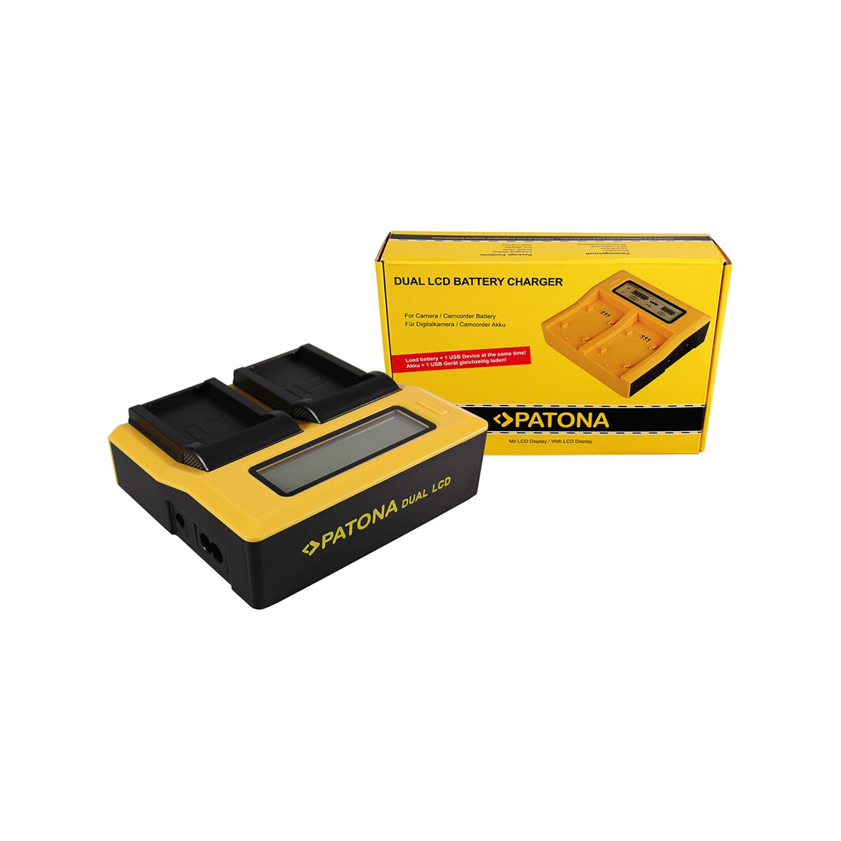 PATONA Dual LCD USB Ladegerät für Garmin P11P15-04-N02 Montana 600 650 600 Moto 650 t
