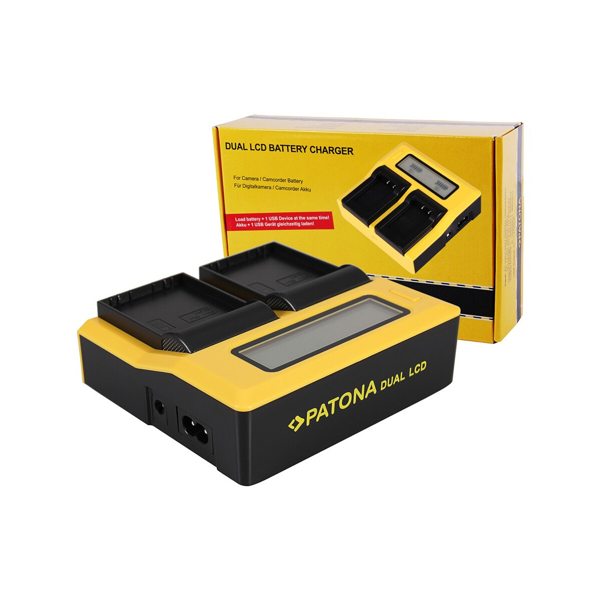 PATONA Dual LCD USB Ladegerät für Olympus BLH-1 OM-D EM-1 Mark 2 EM-1 Mark II