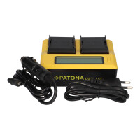 PATONA Dual LCD USB Ladegerät für Canon BP-A30 EOS