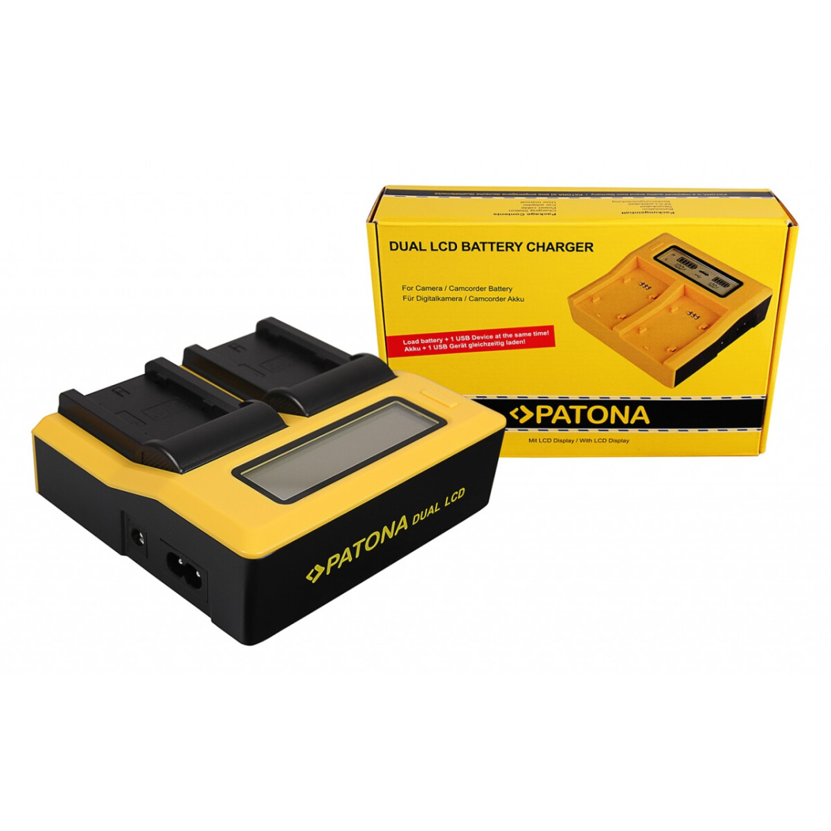 PATONA Dual LCD USB Ladegerät für Fuji NP-W235 Fujifilm X-T4 XT4