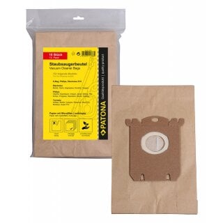 10x Mehrlagiger Papier Staubsaugerbeutel kompatibel AEG Electrolux E15 S-Bag AEC Clario Electrolux E15 S-Bag