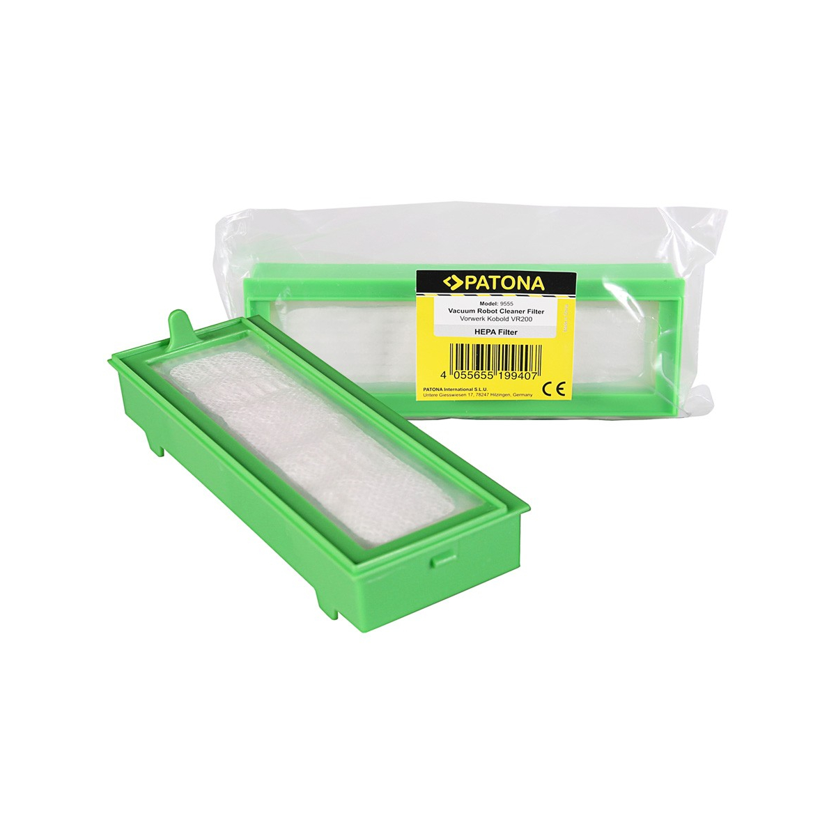 Hepa Filtersystem Pollenfilter kompatibel Vorwerk Kobold VR200