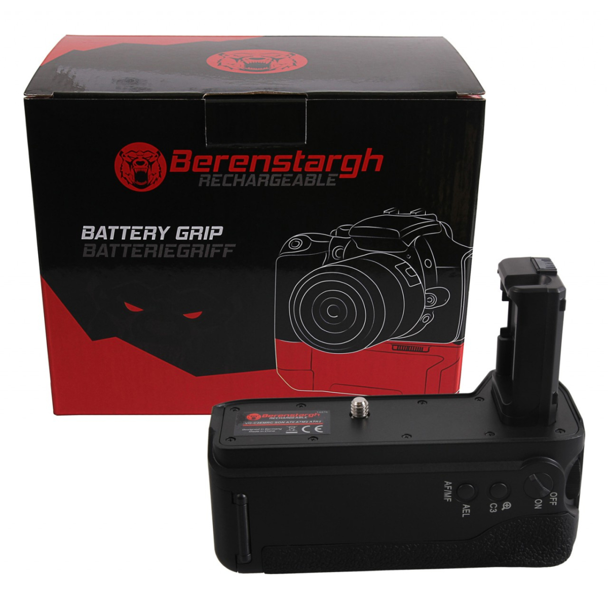 Berenstargh Batteriegriff für Sony A7 II, A7M2 A7R2 VG-C2EMRC für 2 x NP-FW50 Akkus inkl. Fernbedienung